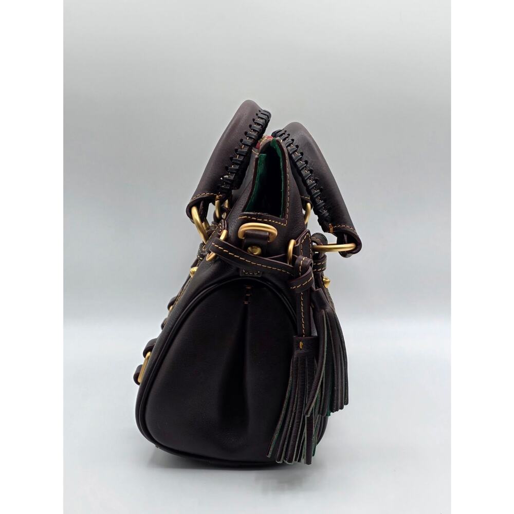 Dooney & Bourke Florentine Satchel 8L979 BM T Moro Brown Leather NWT Crossbody - Picture 6 of 16